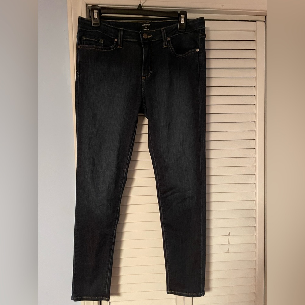 Just Black dark-wash skinny jeans - size 30